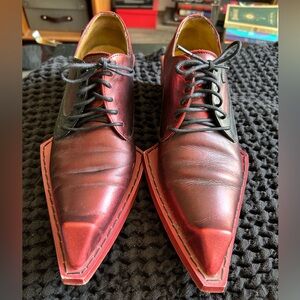John Fluevog Red Dio oxfords W8